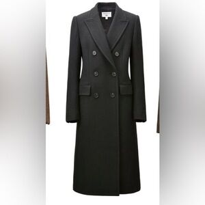 Carine Roitfeld for Uniqlo Long Black Wool Coat
